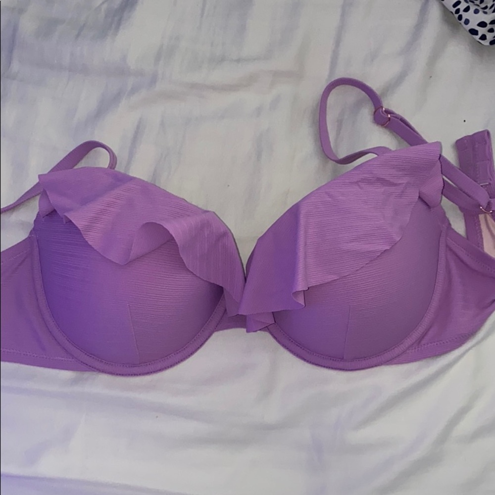 Purple bikini top